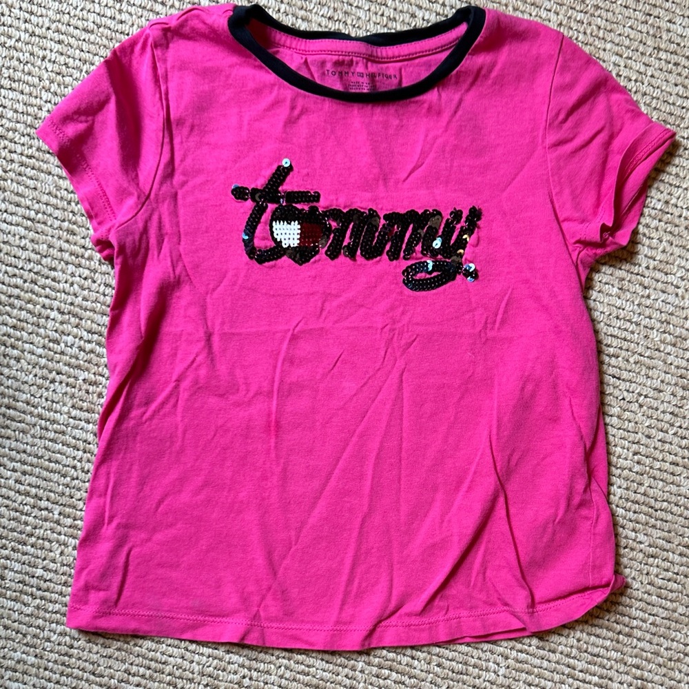 Tommy Hilfiger Pink T-Shirt size small